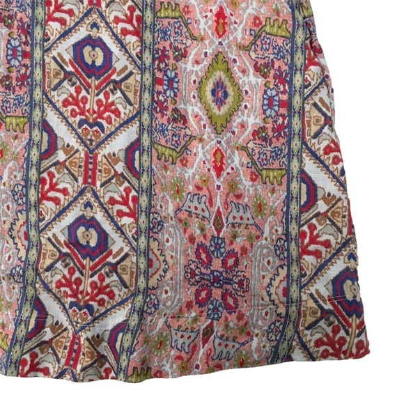 Rachel Zoe Linen Dress Aztec Print - Picture 3 of 6